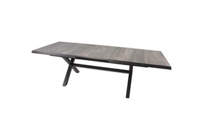 Lesli Living - Tuintafel Castilla - Antraciet - 204x102x77cm