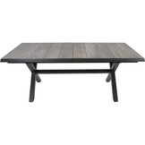 Lesli Living - Tuintafel Castilla - Antraciet - 204x102x77cm