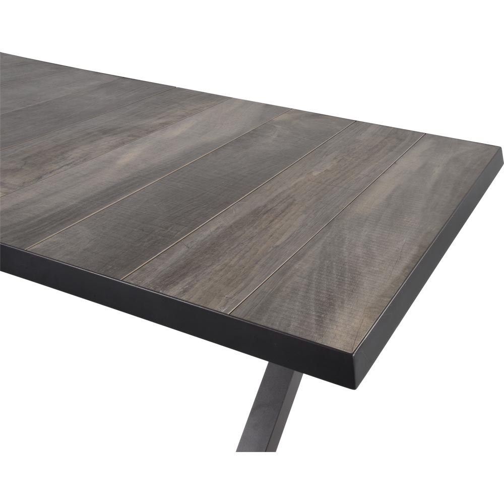 Lesli Living - Tuintafel Castilla - Antraciet - 204x102x77cm