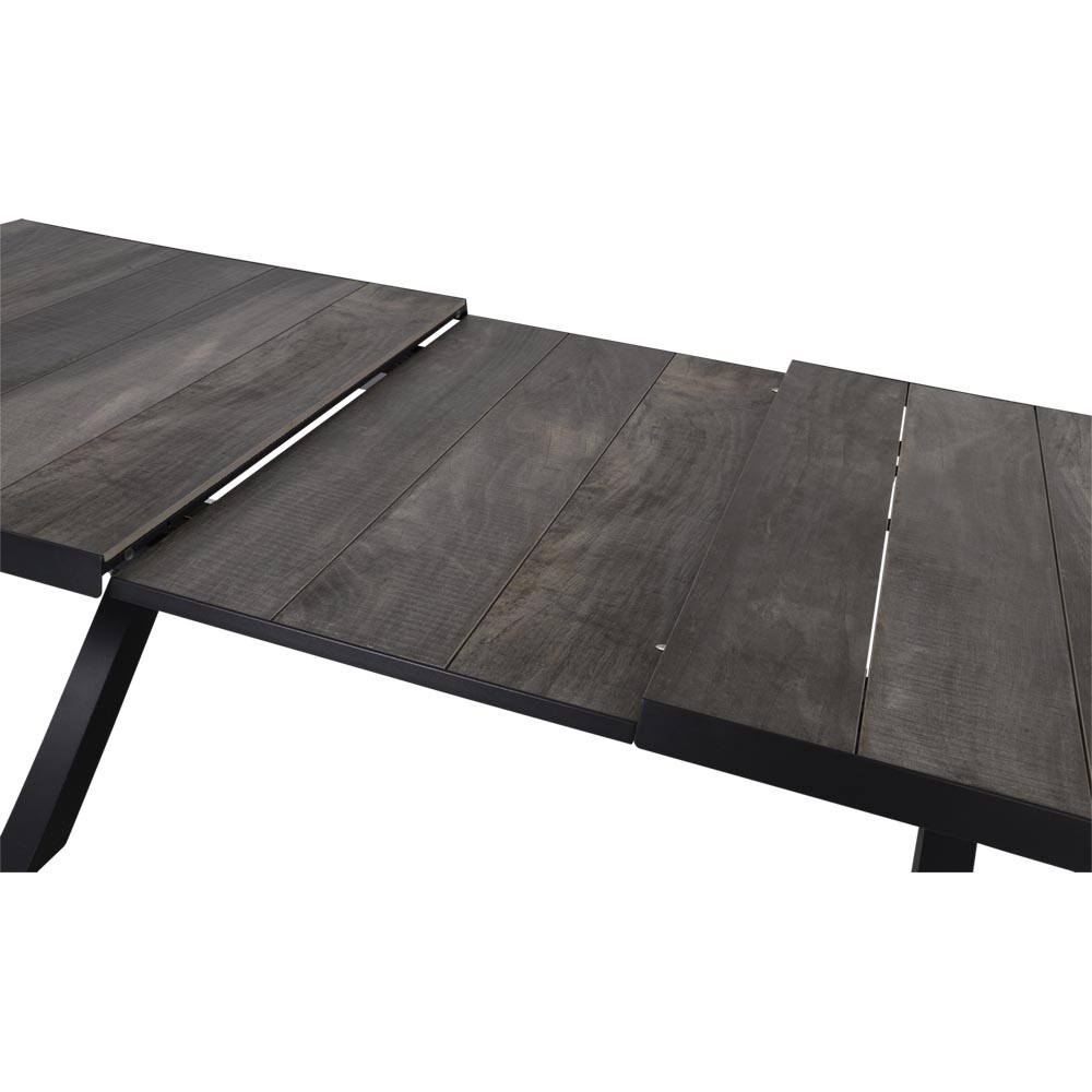 Lesli Living - Tuintafel Castilla - Antraciet - 204x102x77cm