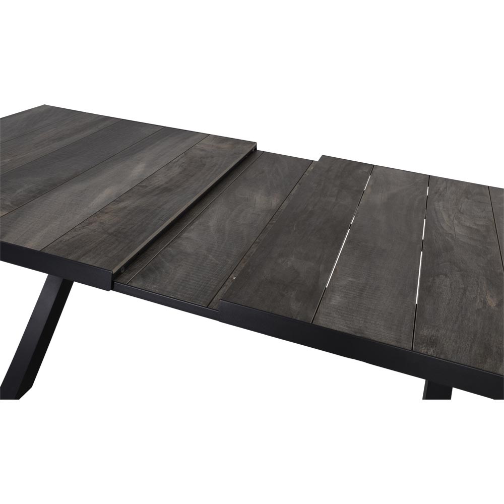 Lesli Living - Tuintafel Castilla - Antraciet - 204x102x77cm