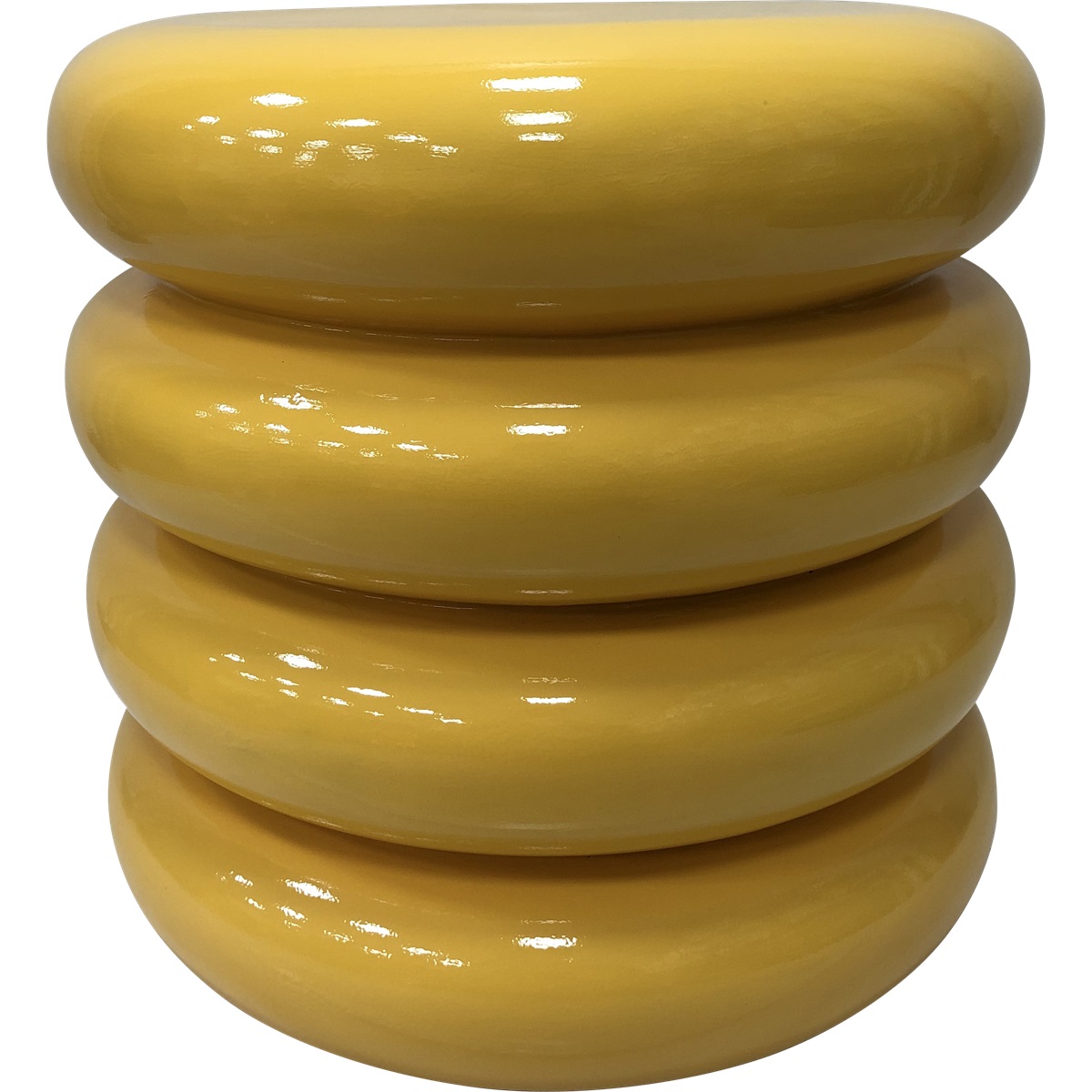 Lesli Living - Tuintafel Talum - Geel - Ø40x40,5cm