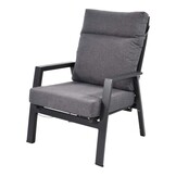 Lesli Living - Bistrostoel Ohio - Grijs - 72x81x98cm - Set van 2