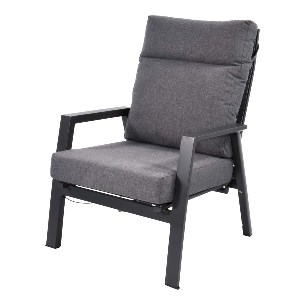 Lesli Living - Bistrostoel Ohio - Grijs - 72x81x98cm - Set van 2