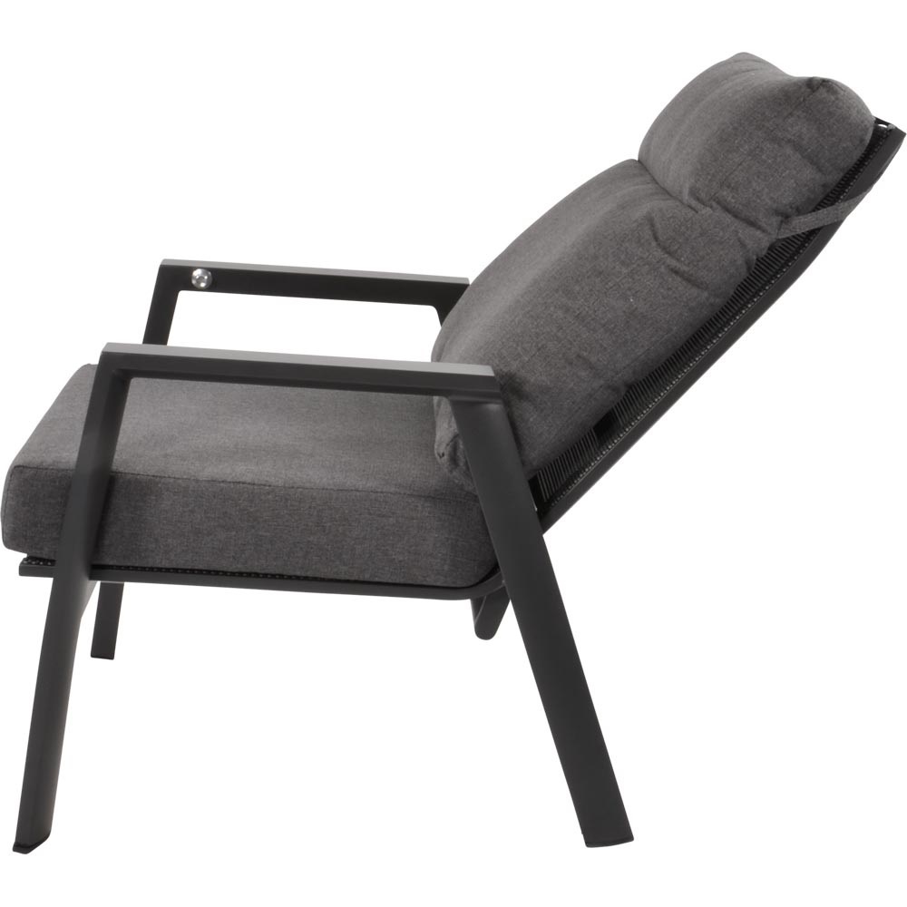 Lesli Living - Bistrostoel Ohio - Grijs - 72x81x98cm - Set van 2