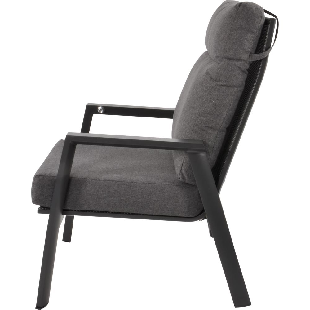 Lesli Living - Bistrostoel Ohio - Grijs - 72x81x98cm - Set van 2