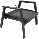 Lesli Living - Bistrostoel Ohio - Grijs - 72x81x98cm - Set van 2