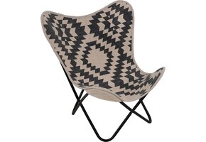 Lesli Living - Bistrostoel Brent - Zwart - 75x75x87cm