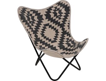 Lesli Living - Bistrostoel Brent - Zwart - 75x75x87cm