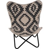 Lesli Living - Bistrostoel Brent - Zwart - 75x75x87cm