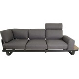 Lesli Living - Loungebank Zanzibar - Antraciet - 102x80x35cm