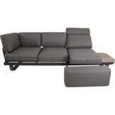 Lesli Living - Loungebank Zanzibar - Antraciet - 102x80x35cm