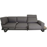 Lesli Living - Loungebank Zanzibar - Antraciet - 102x80x35cm