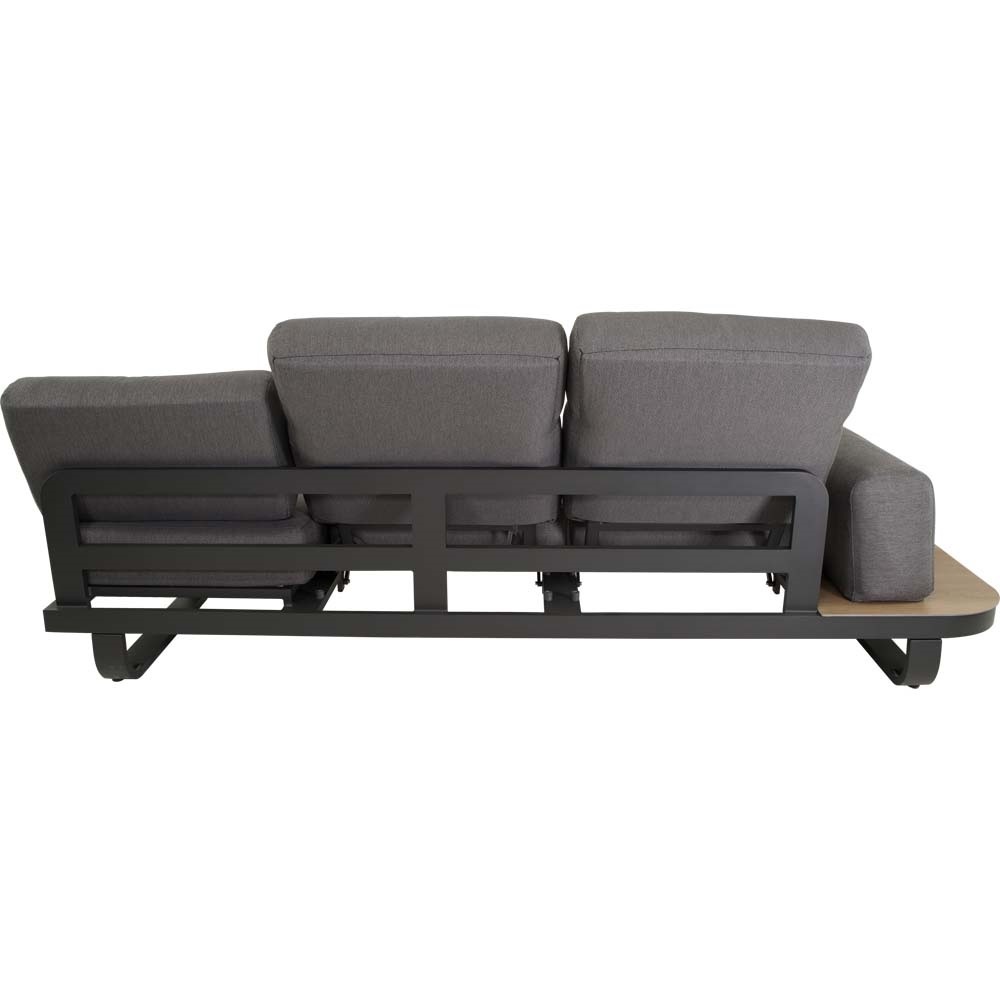 Lesli Living - Loungebank Zanzibar - Antraciet - 102x80x35cm