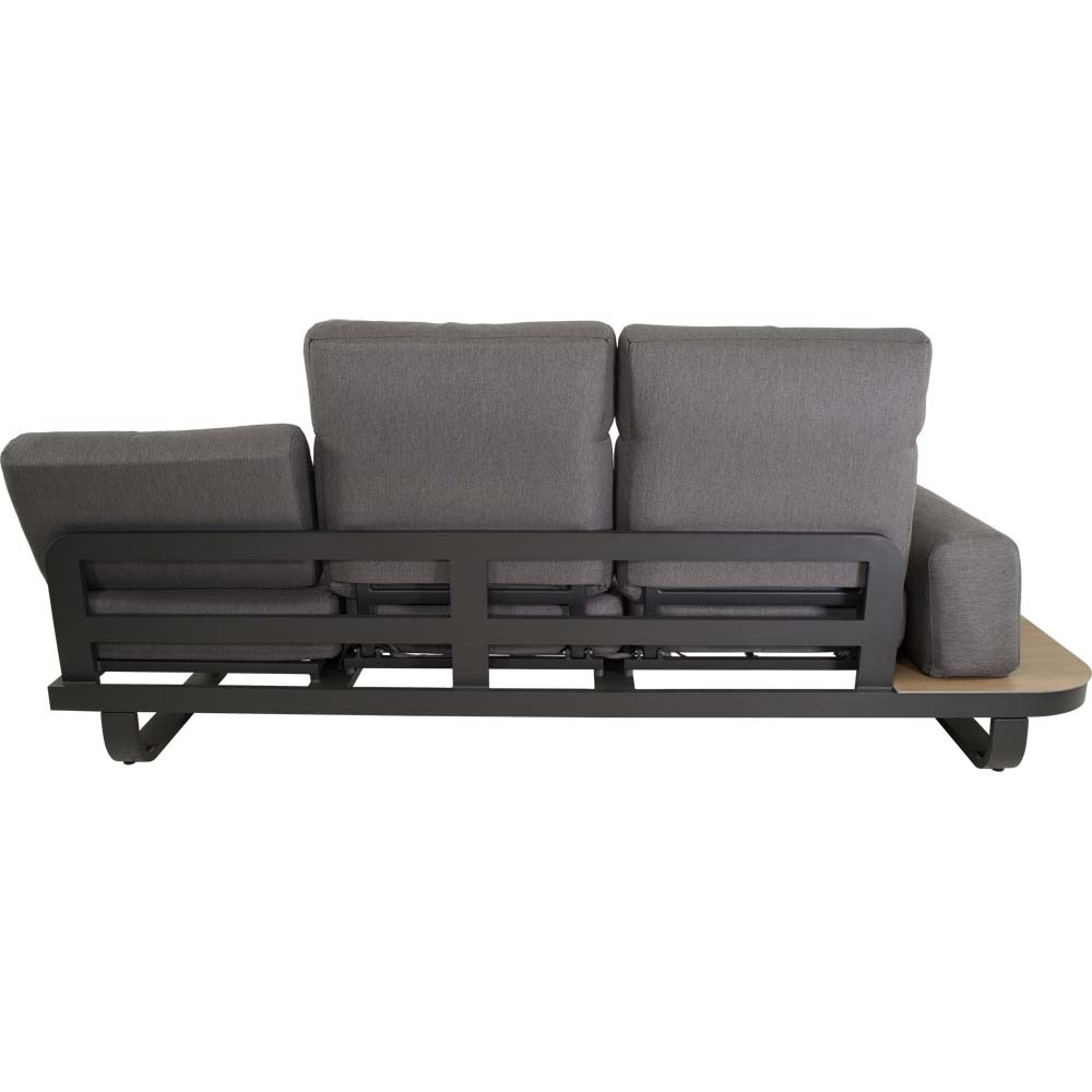 Lesli Living - Loungebank Zanzibar - Antraciet - 102x80x35cm