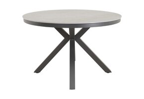 Lesli Living - Tuintafel Davos - Grijs - Ø118cm