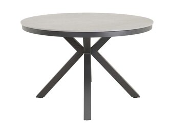 Lesli Living - Tuintafel Davos - Grijs - Ø118cm