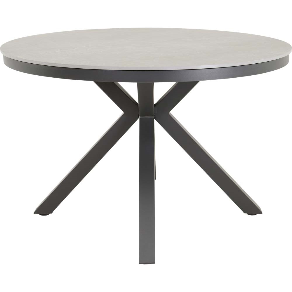 Lesli Living - Tuintafel Davos - Grijs - Ø118cm