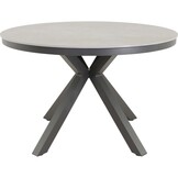 Lesli Living - Tuintafel Davos - Grijs - Ø118cm