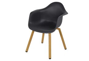 Lesli Living - Bistrostoel Montreux - Zwart - 62,5x44x82,5cm