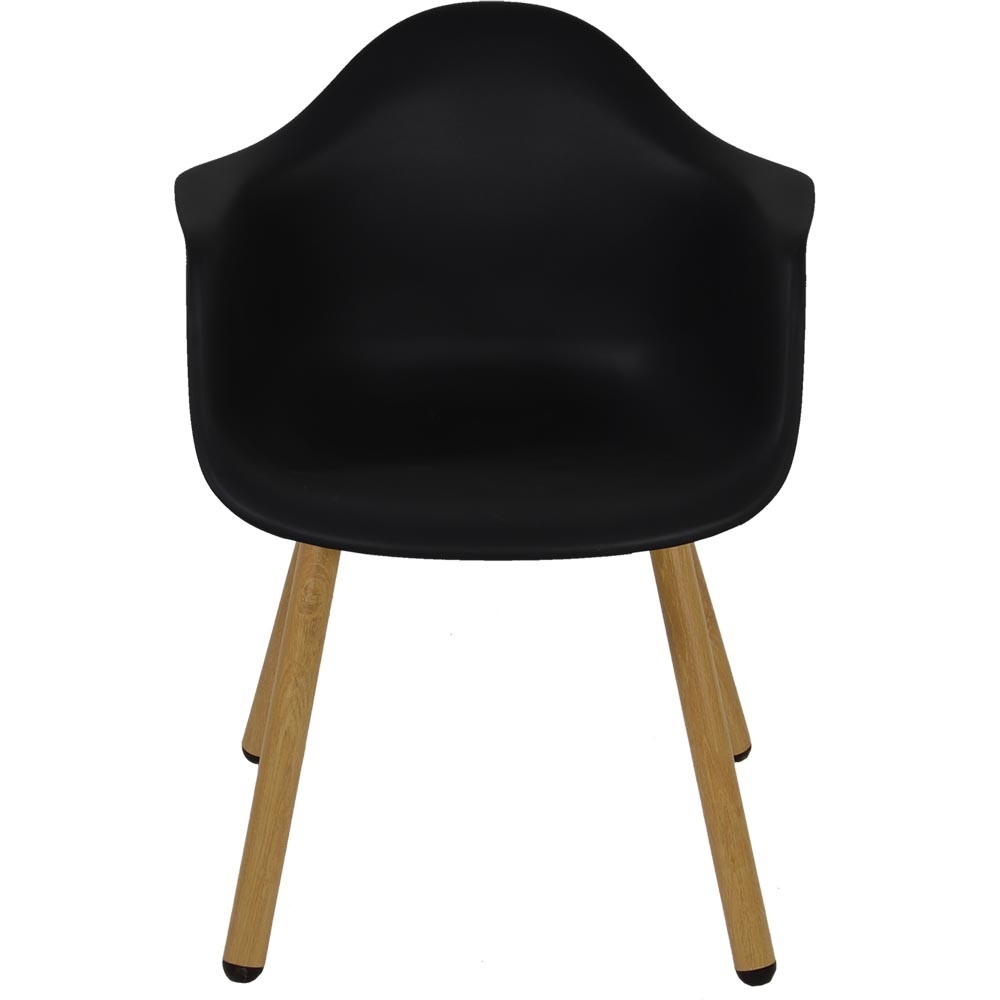 Lesli Living - Bistrostoel Montreux - Zwart - 62,5x44x82,5cm