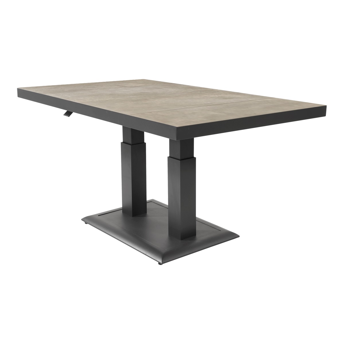Lesli Living - Tuintafel Murcia - Grijs - 140x85x50∕72cm