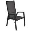 Lesli Living - Bistrostoel Mojito - Antraciet - 59x69x110cm