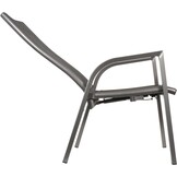 Lesli Living - Bistrostoel Mojito - Antraciet - 59x69x110cm