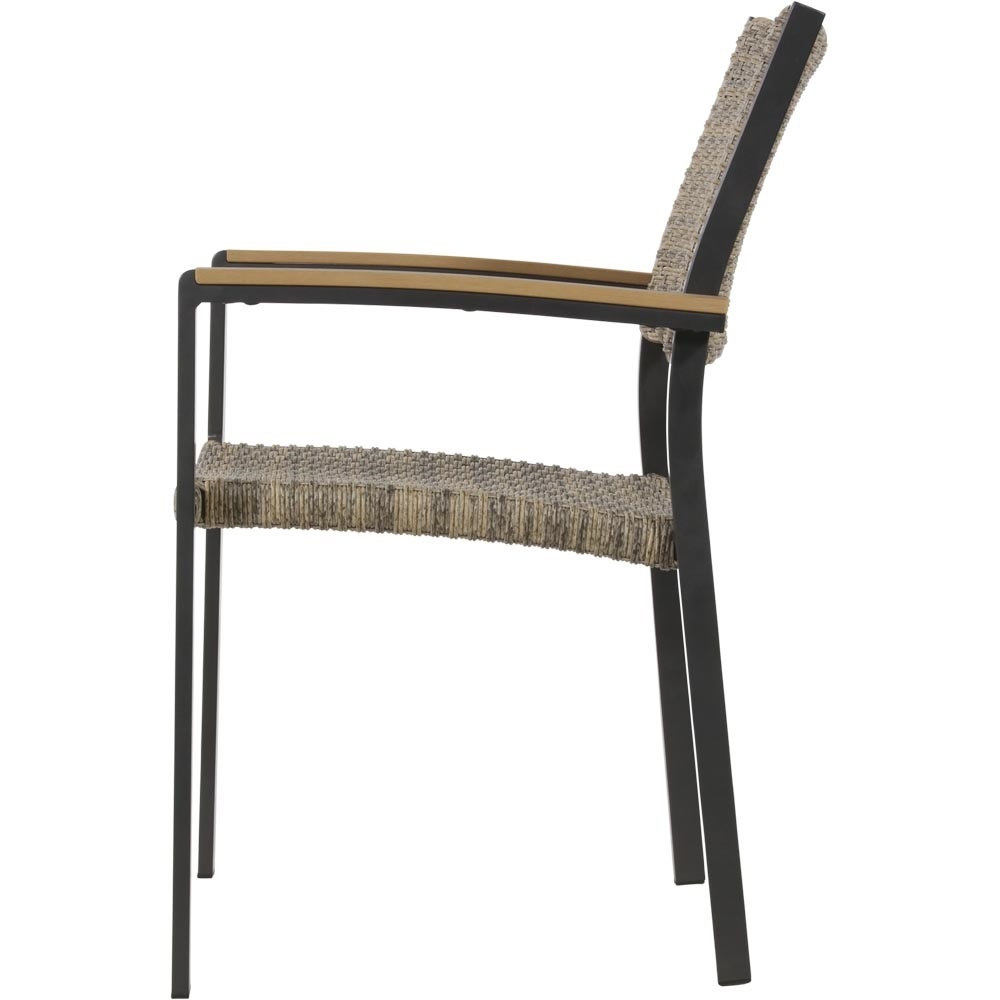 Lesli Living - Bistrostoel Arezzo - Zwart - 57x62x87cm