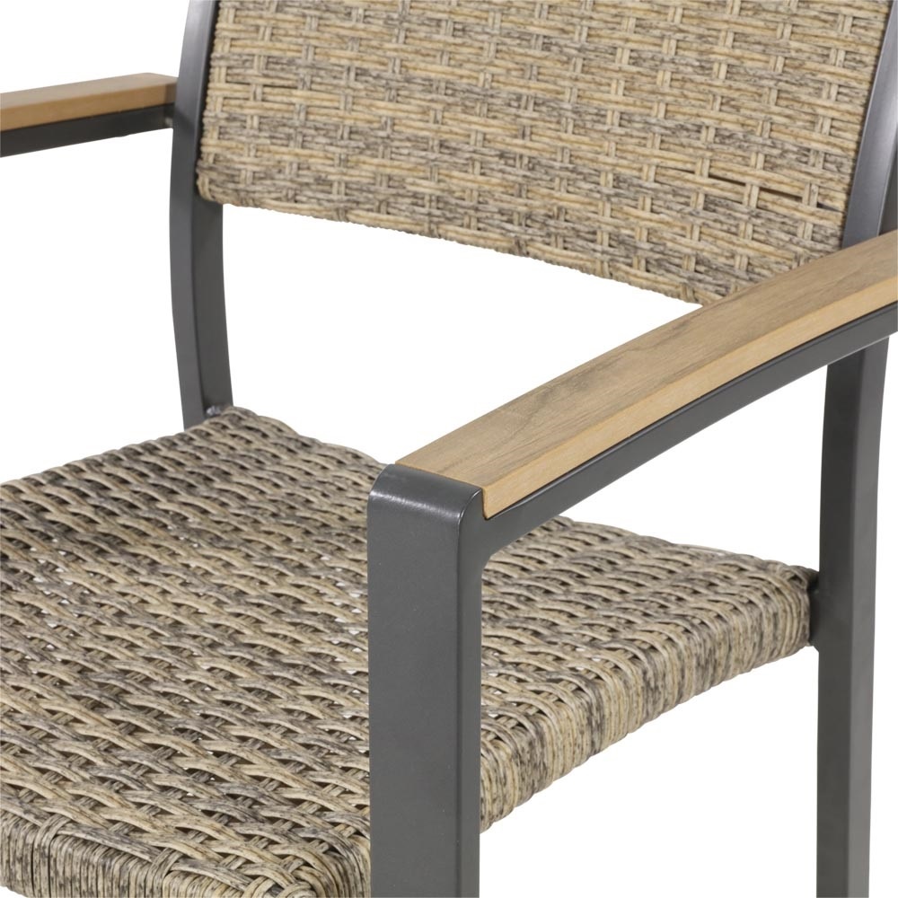 Lesli Living - Bistrostoel Arezzo - Zwart - 57x62x87cm