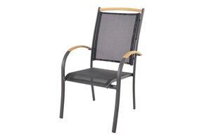 Lesli Living - Bistrostoel Monza - Zwart - 70x58x101cm