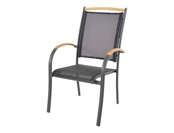 Lesli Living - Bistrostoel Monza - Zwart - 70x58x101cm