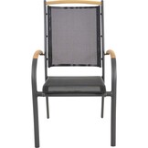 Lesli Living - Bistrostoel Monza - Zwart - 70x58x101cm