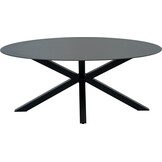 Lesli Living - Tuintafel Crest - Zwart - 180x100x73cm