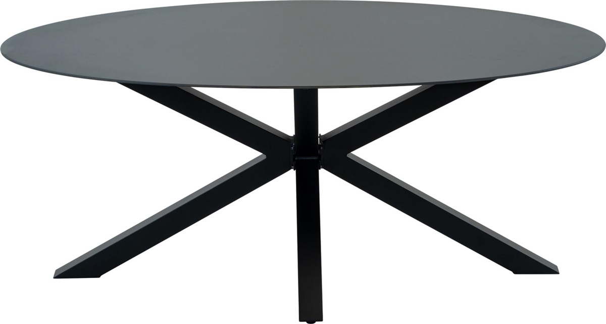 Lesli Living - Tuintafel Crest - Zwart - 180x100x73cm