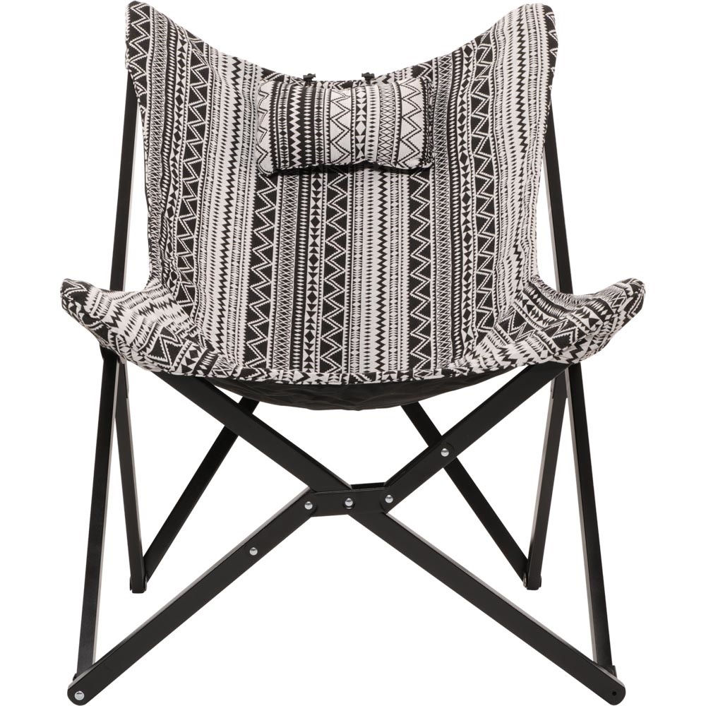 Lesli Living - Bistrostoel Aztec - Zwart - 70x81,5x98cm