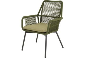 Lesli Living - Bistrostoel Silas - Groen - 64x69x92cm - Set van 4