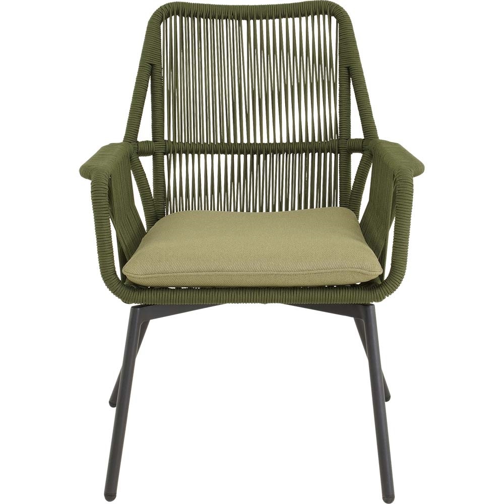 Lesli Living - Bistrostoel Silas - Groen - 64x69x92cm - Set van 4