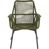 Lesli Living - Bistrostoel Silas - Groen - 64x69x92cm