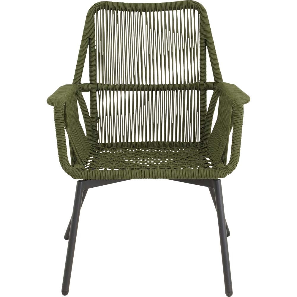 Lesli Living - Bistrostoel Silas - Groen - 64x69x92cm - Set van 4