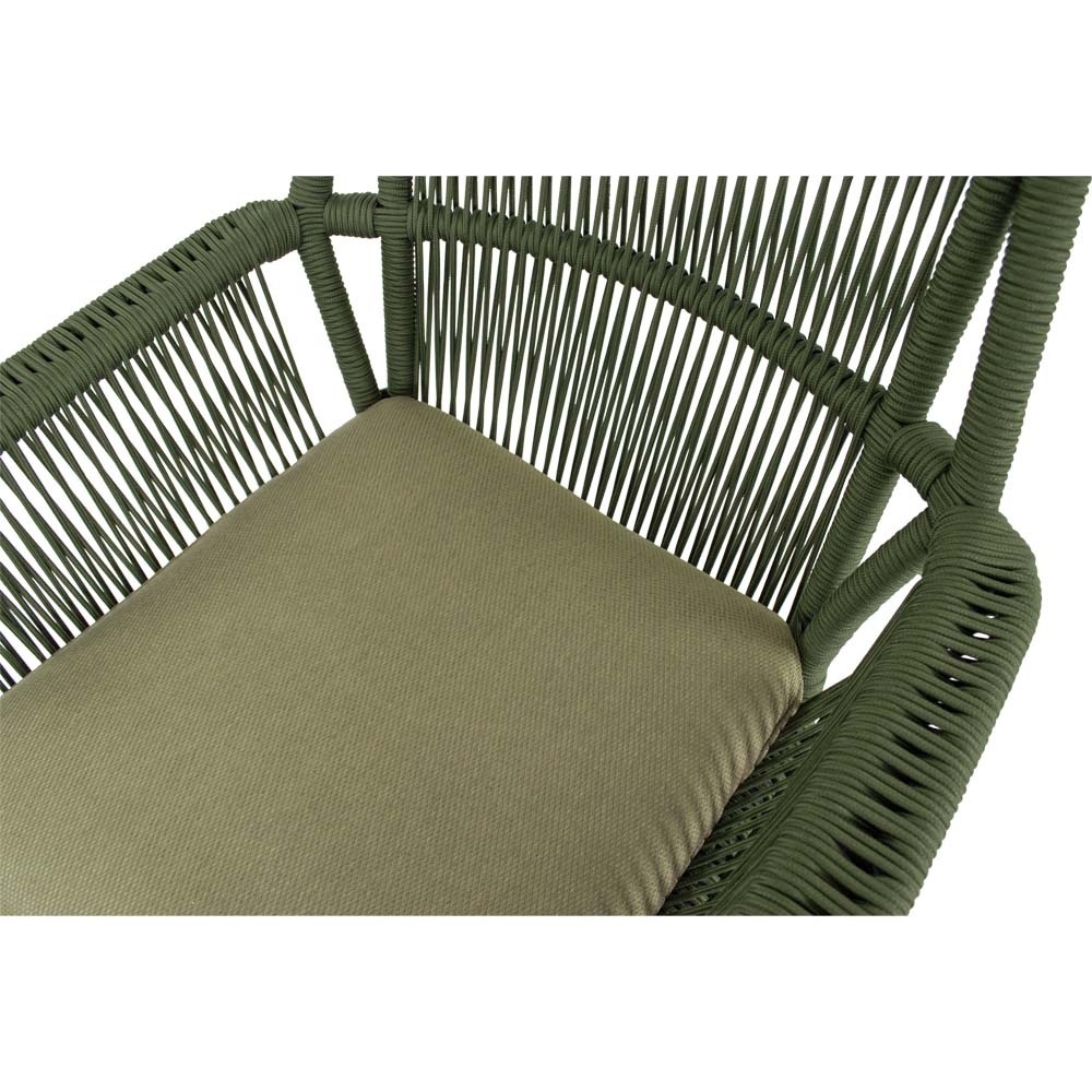 Lesli Living - Bistrostoel Silas - Groen - 64x69x92cm - Set van 4