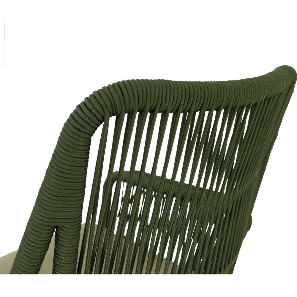 Lesli Living - Bistrostoel Silas - Groen - 64x69x92cm - Set van 4