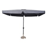 Lesli Living - Push-up parasol Libra - Grijs - 200x300cm