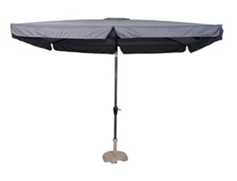 Lesli Living - Push-up parasol Libra - Grijs - 200x300cm