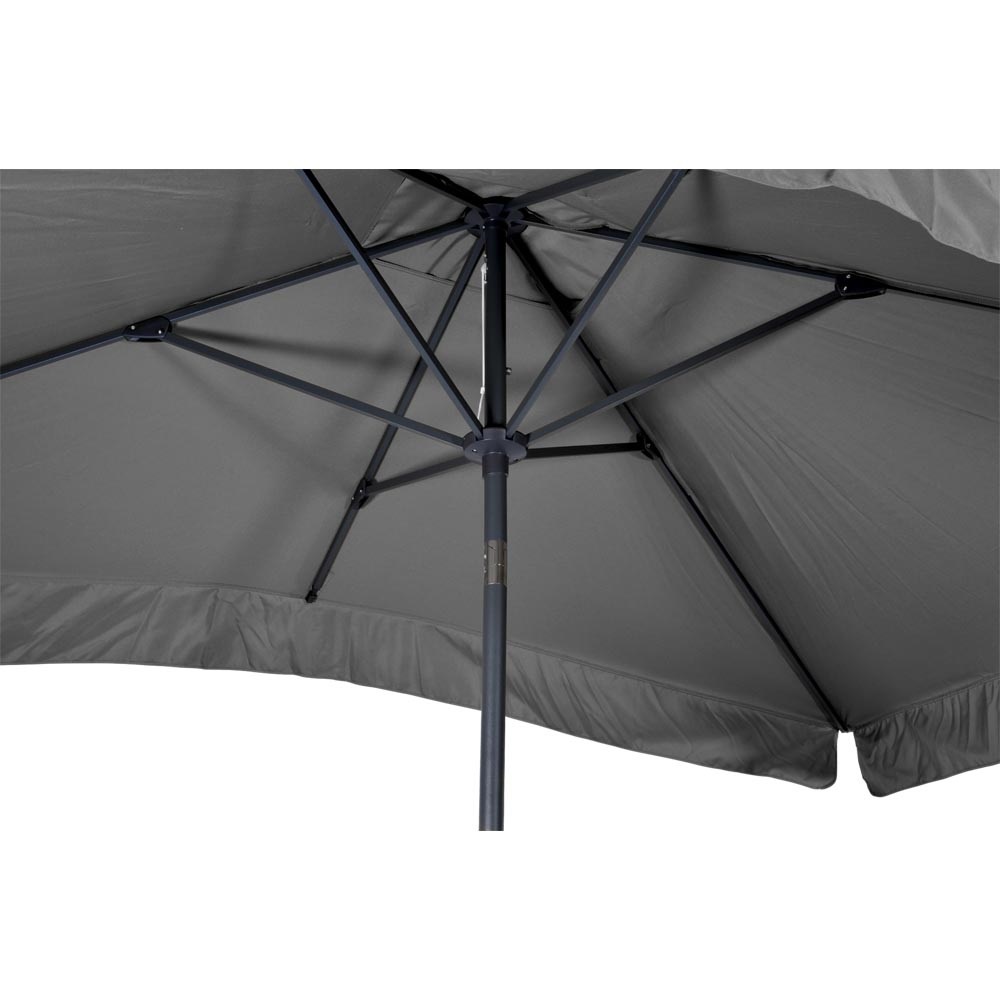 Lesli Living - Push-up parasol Libra - Grijs - 200x300cm