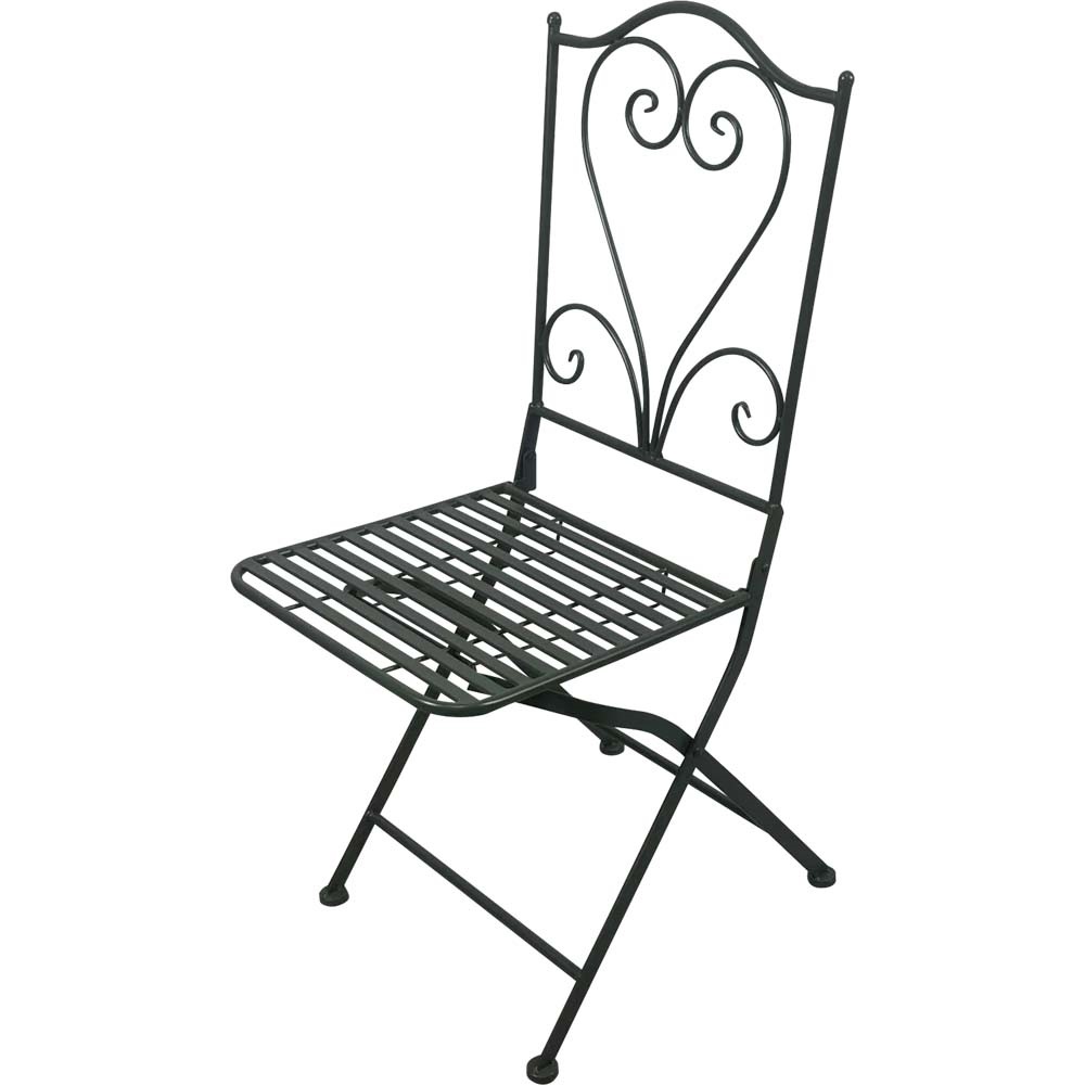 Lesli Living - Bistrostoel Viva la Vida - Groen - 48x40x94cm