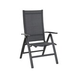 Lesli Living - Bistrostoel Reno - Antraciet - 67x64x114cm - Set van 2