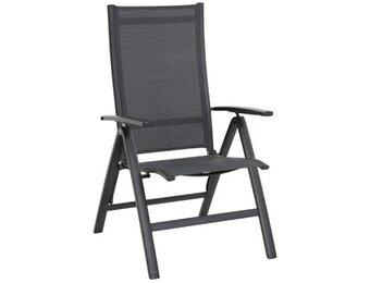 Lesli Living - Bistrostoel Reno - Antraciet - 67x64x114cm