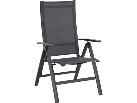 Lesli Living - Bistrostoel Reno - Antraciet - 67x64x114cm - Set van 2