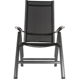 Lesli Living - Bistrostoel Reno - Antraciet - 67x64x114cm - Set van 2
